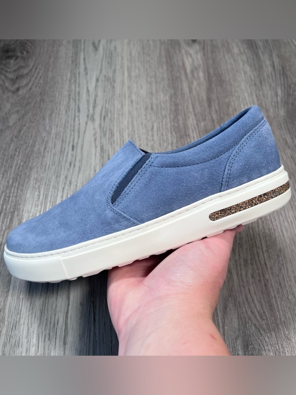 New Birkenstock Oswego Low top suede women’s sneaker shoes Blue Size 6 US /37 EU